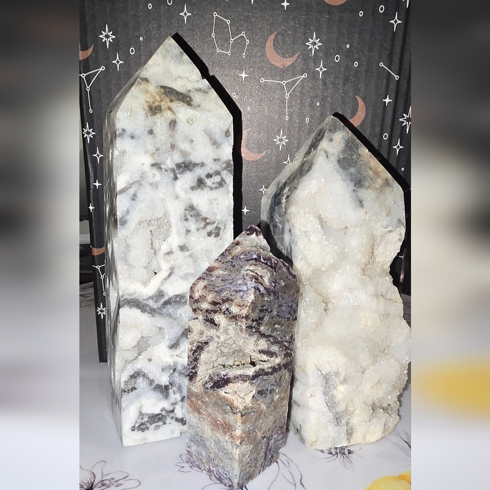 Sphalerite Tower Set of 3